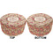 Thanksgiving Quotes and Sayings Round Pouf Ottoman (Top and Bottom)