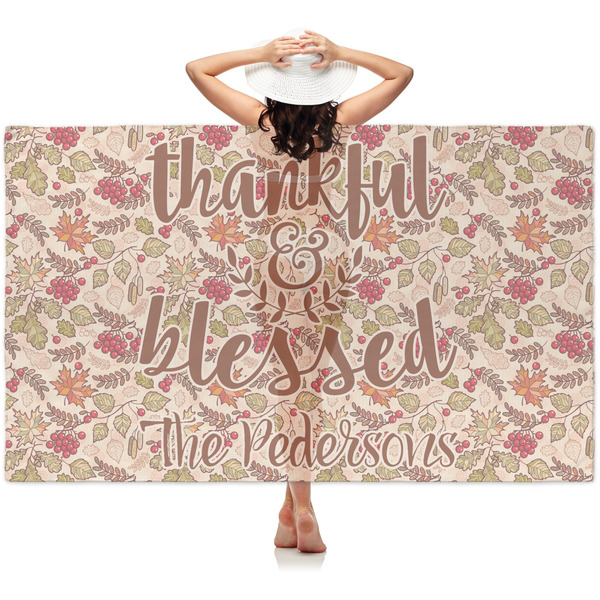 Custom Thankful & Blessed Sheer Sarong (Personalized)