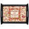 Thankful & Blessed Black Wooden Tray - Large (Personalized)