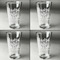Thankful & Blessed Set of Four Engraved Beer Glasses - Individual View