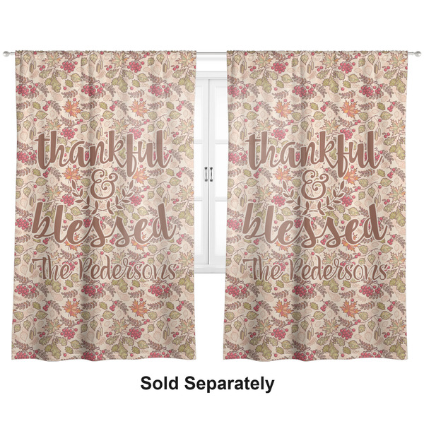 Thanksgiving Quotes and Sayings Sheer Curtains Double