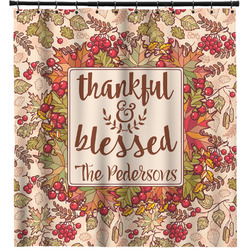 Thankful & Blessed Shower Curtain (Personalized)