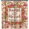 Thankful & Blessed Shower Curtain (Personalized)