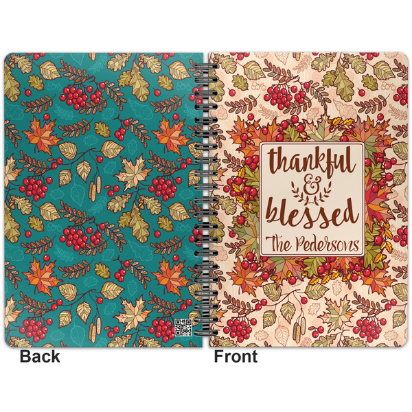 Thanksgiving Quotes and Sayings Spiral Journal 7 x 10 - Apvl