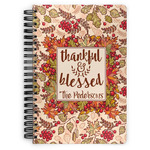 Thankful & Blessed Spiral Notebook (Personalized)