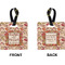Thanksgiving Quotes and Sayings Square Luggage Tag (Front + Back)