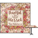 Thankful & Blessed Square Table Top - 24" (Personalized)