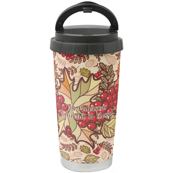 Custom Thankful & Blessed Stainless Steel Coffee Tumbler (Personalized)