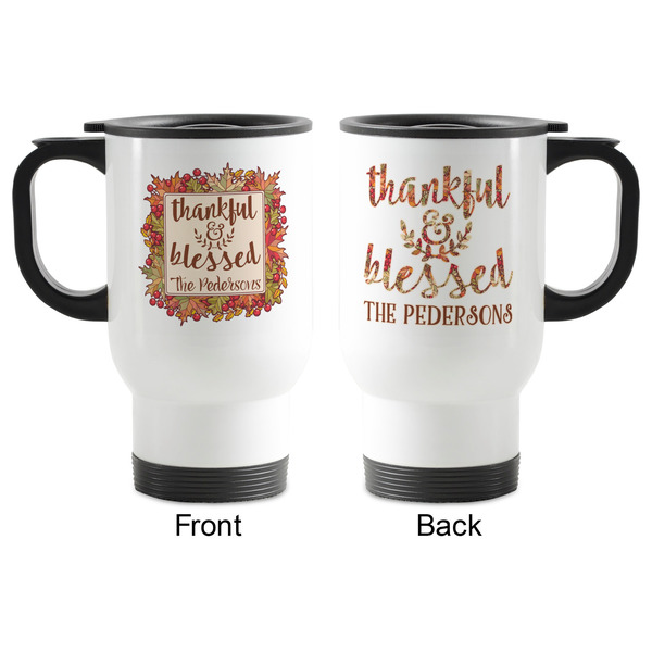 Thanksgiving Quotes and Sayings Stainless Steel Travel Mug with Handle - Apvl