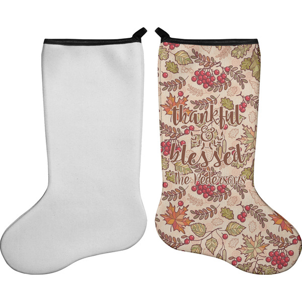 Thanksgiving Quotes and Sayings Stocking - Single-Sided - Approval