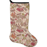Thankful & Blessed Holiday Stocking - Neoprene (Personalized)
