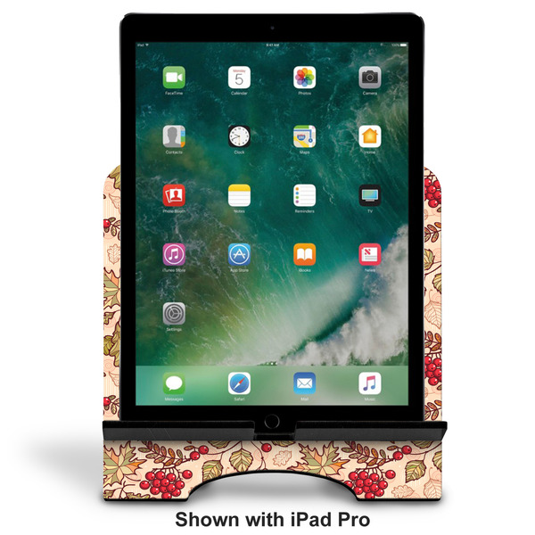 Thanksgiving Quotes and Sayings Stylized Tablet Stand - Front with ipad