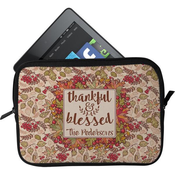 Custom Thankful & Blessed Tablet Case / Sleeve - Small (Personalized)