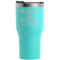 Thankful & Blessed Teal RTIC Tumbler (Front)