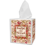 Thankful & Blessed Tissue Box Cover (Personalized)