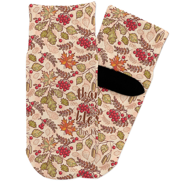 Custom Thankful & Blessed Toddler Ankle Socks (Personalized)