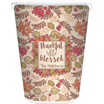 Thankful & Blessed Waste Basket - Double Sided (White) (Personalized)