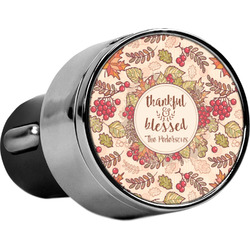 Thankful & Blessed USB Car Charger (Personalized)