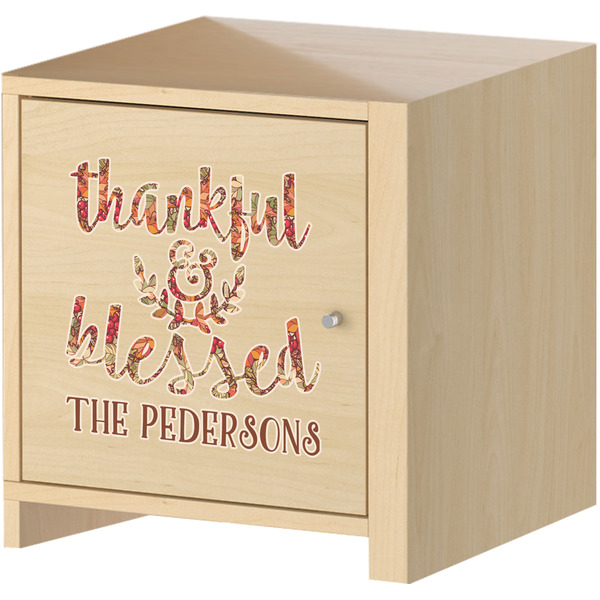 Thanksgiving Quotes and Sayings Wall Graphic on Wooden Cabinet