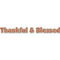 Thanksgiving Quotes and Sayings Wall Name Decal