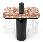 Thankful & Blessed Wine Bottle & Glass Holder (Personalized)