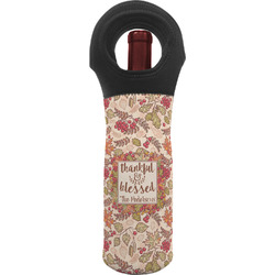 Thankful & Blessed Wine Tote Bag (Personalized)