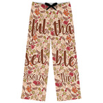 Thankful & Blessed Womens Pajama Pants - M (Personalized)