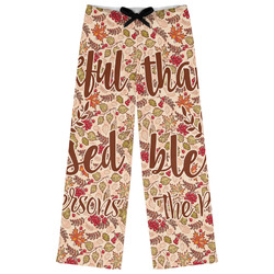 Thankful & Blessed Womens Pajama Pants - L (Personalized)