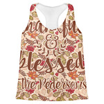 Thankful & Blessed Womens Racerback Tank Top - 2X Large (Personalized)