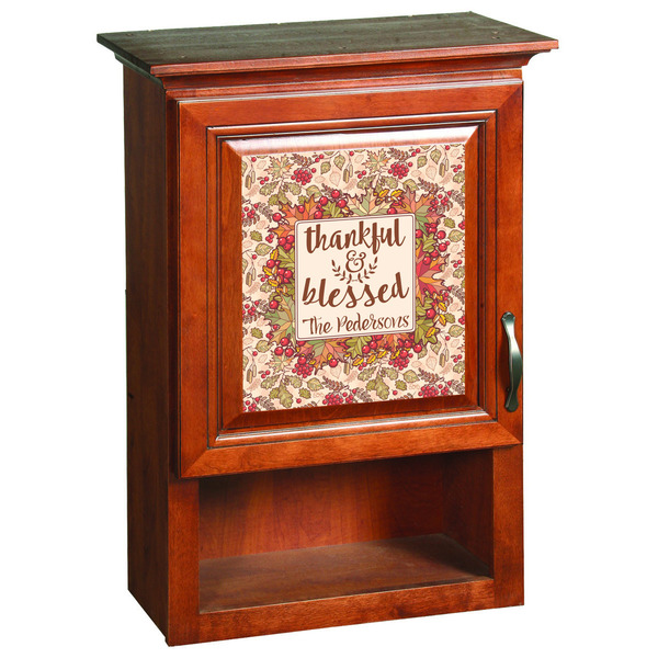 Thanksgiving Quotes and Sayings Wooden Cabinet Decal (Medium)