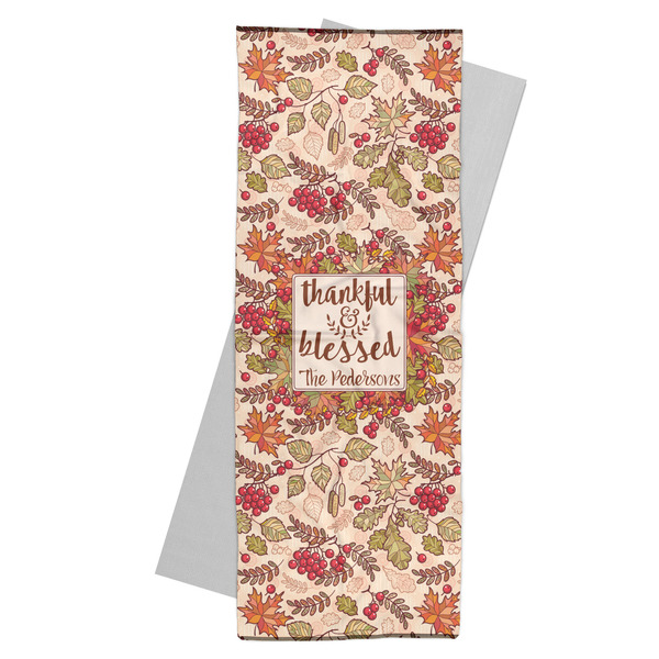 Custom Thankful & Blessed Yoga Mat Towel (Personalized)