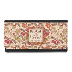 Thankful & Blessed Leatherette Ladies Wallet (Personalized)
