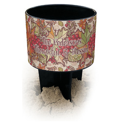 Thankful & Blessed Black Beach Spiker Drink Holder (Personalized)