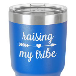Tribe Quotes 30 oz Stainless Steel Tumbler - Royal Blue - Double-Sided