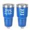 Tribe Quotes 30 oz Stainless Steel Ringneck Tumbler - Blue - Double Sided - Front & Back