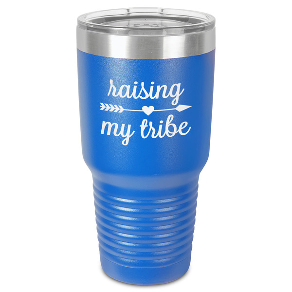 Custom Tribe Quotes 30 oz Stainless Steel Tumbler - Royal Blue - Single-Sided