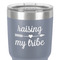 Tribe Quotes 30 oz Stainless Steel Ringneck Tumbler - Grey - Close Up
