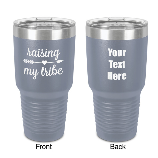 Custom Tribe Quotes 30 oz Stainless Steel Tumbler - Grey - Double-Sided