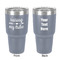 Tribe Quotes 30 oz Stainless Steel Ringneck Tumbler - Grey - Double Sided - Front & Back