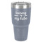 Tribe Quotes 30 oz Stainless Steel Ringneck Tumbler - Grey - Front