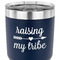 Tribe Quotes 30 oz Stainless Steel Ringneck Tumbler - Navy - CLOSE UP