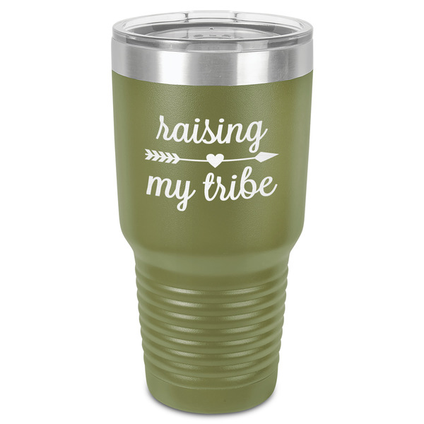 Custom Tribe Quotes 30 oz Stainless Steel Tumbler - Olive - Single-Sided