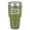 Tribe Quotes 30 oz Stainless Steel Ringneck Tumbler - Olive - Front