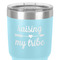 Tribe Quotes 30 oz Stainless Steel Ringneck Tumbler - Teal - Close Up