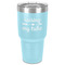 Tribe Quotes 30 oz Stainless Steel Tumbler - Teal - Single-Sided