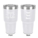 Tribe Quotes 30 oz Stainless Steel Tumbler - White - Double-Sided