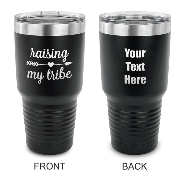 Custom Tribe Quotes 30 oz Stainless Steel Tumbler - Black - Double Sided