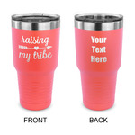 Tribe Quotes 30 oz Stainless Steel Tumbler - Coral - Double Sided