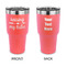 Tribe Quotes 30 oz Stainless Steel Ringneck Tumblers - Coral - Double Sided - APPROVAL