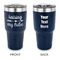 Tribe Quotes 30 oz Stainless Steel Ringneck Tumblers - Navy - Double Sided - APPROVAL
